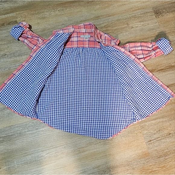 Marc New York Double Brushed 100% Cotton Flannel Size Size Large w/Roll Tabs - Picture 10 of 11